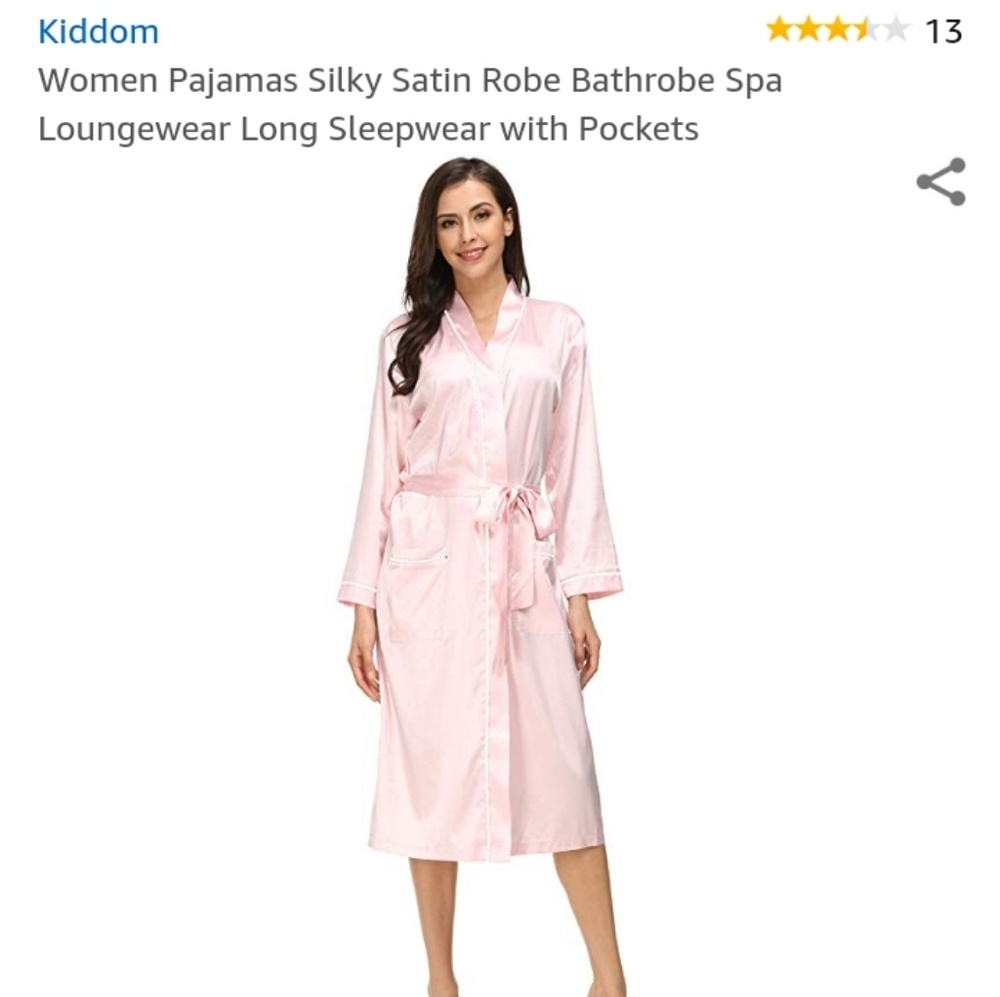 Sexy, cool, relaxing pink robe